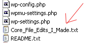 WPMU Core File Edits
